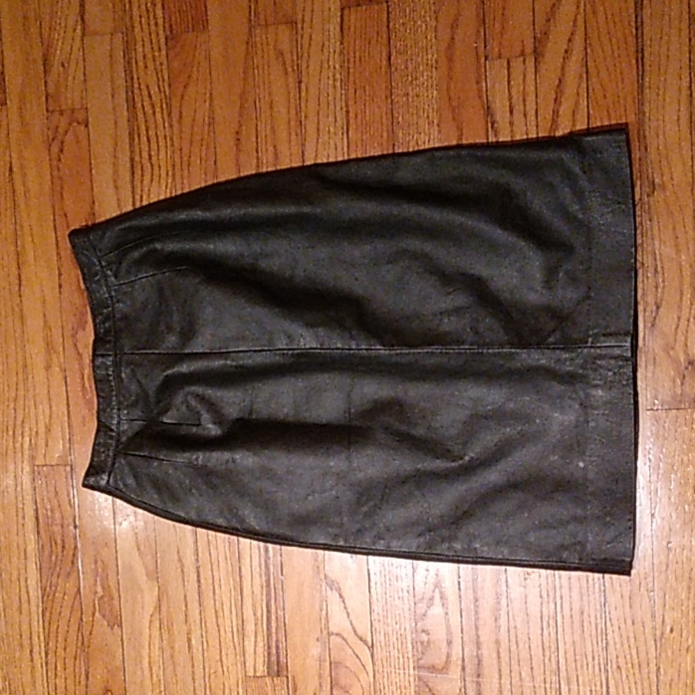 Vintage leather skirt